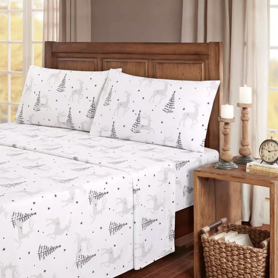 4-Piece: Kathy Ireland 100% Turkish Cotton Flannel Sheet Set DailySale