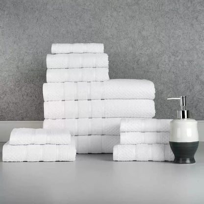 12-Piece: Bibb Home Egyptian Cotton Towel Set DailySale