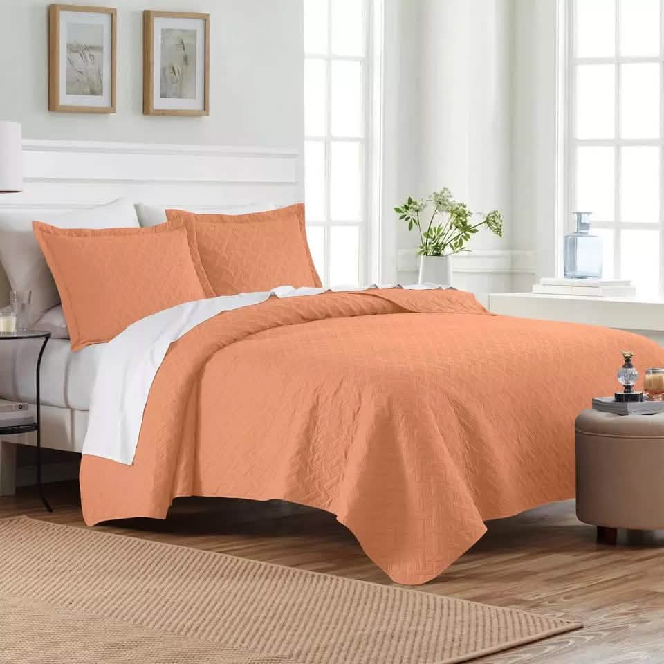 3-Piece: Dan River Basket Pinsonic Quilt Set DailySale