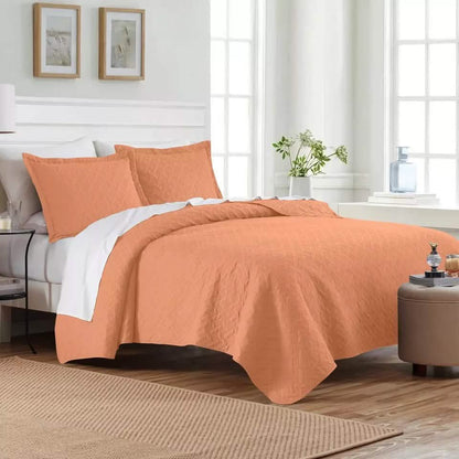 3-Piece: Dan River Basket Pinsonic Quilt Set DailySale