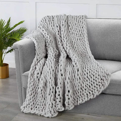 50" X 60" Kathy Ireland Chunky Chenille Plush Throw DailySale
