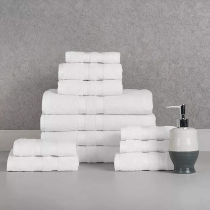 12-Piece: Bibb Home Egyptian Cotton Towel Set DailySale