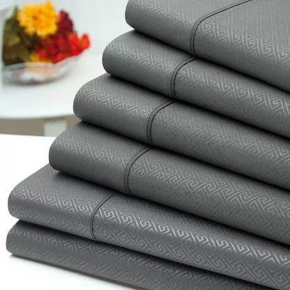 6-Piece: US Army Embossed Greek Key Sheet Set DailySale