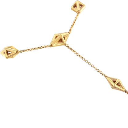 14K Yellow Gold 1/4 Cttw Diamond Ring and Bracelet Hand Chain (G-H Color, SI1-SI2 Clarity) - 7" Bids.com