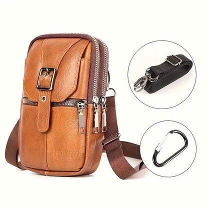 Men’s Genuine Leather Waist Bag Wallet DailySale