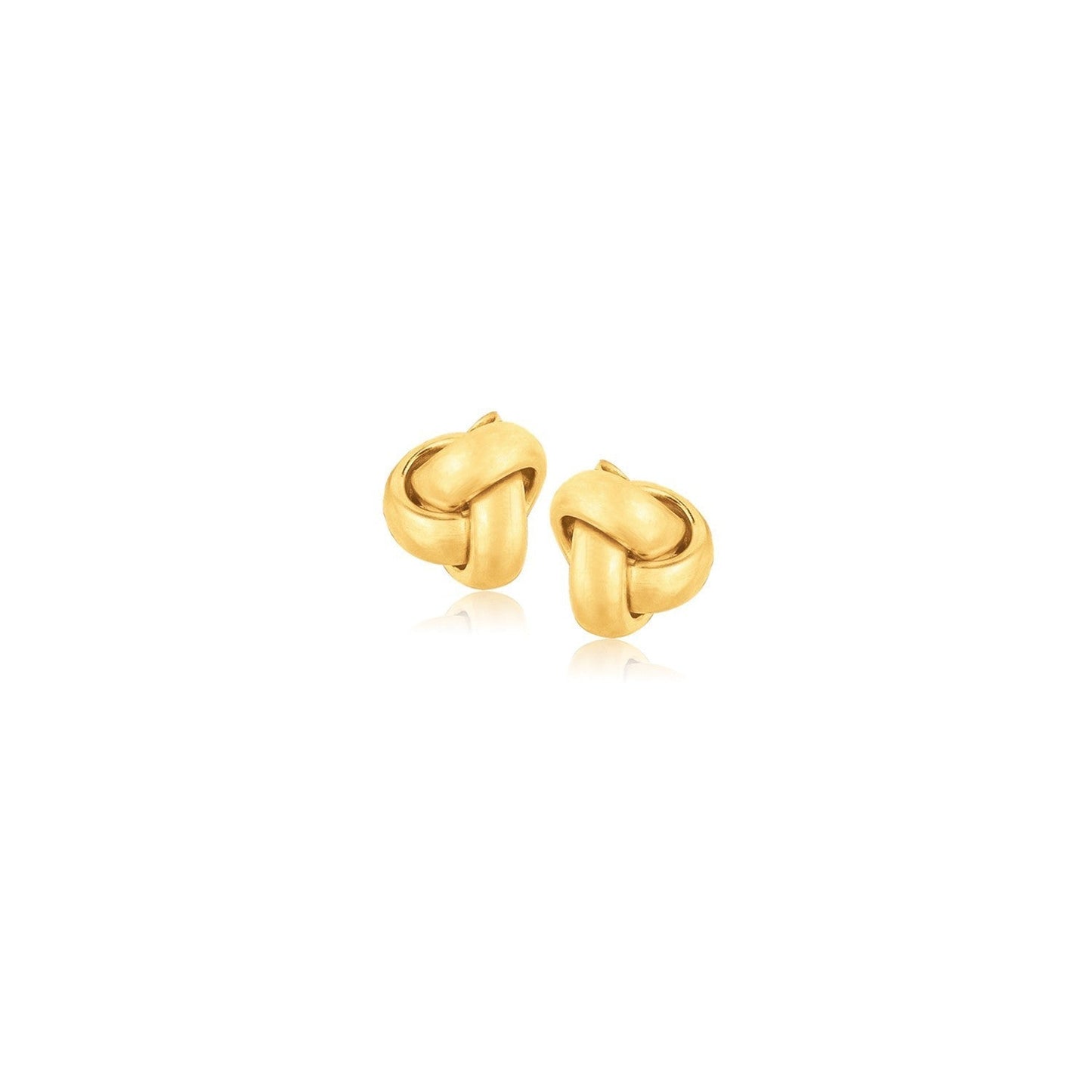 10k Yellow Gold Love Knot Stud Earrings Bids.com