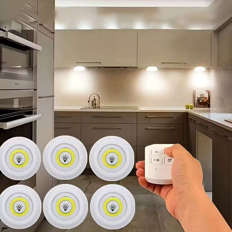 5pcs Smart Wireless LED Under-Cabinet Lights – Remote Control DailySale