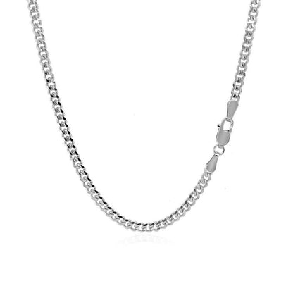 14K White Gold Gourmette Chain (2.80 mm) Bids.com
