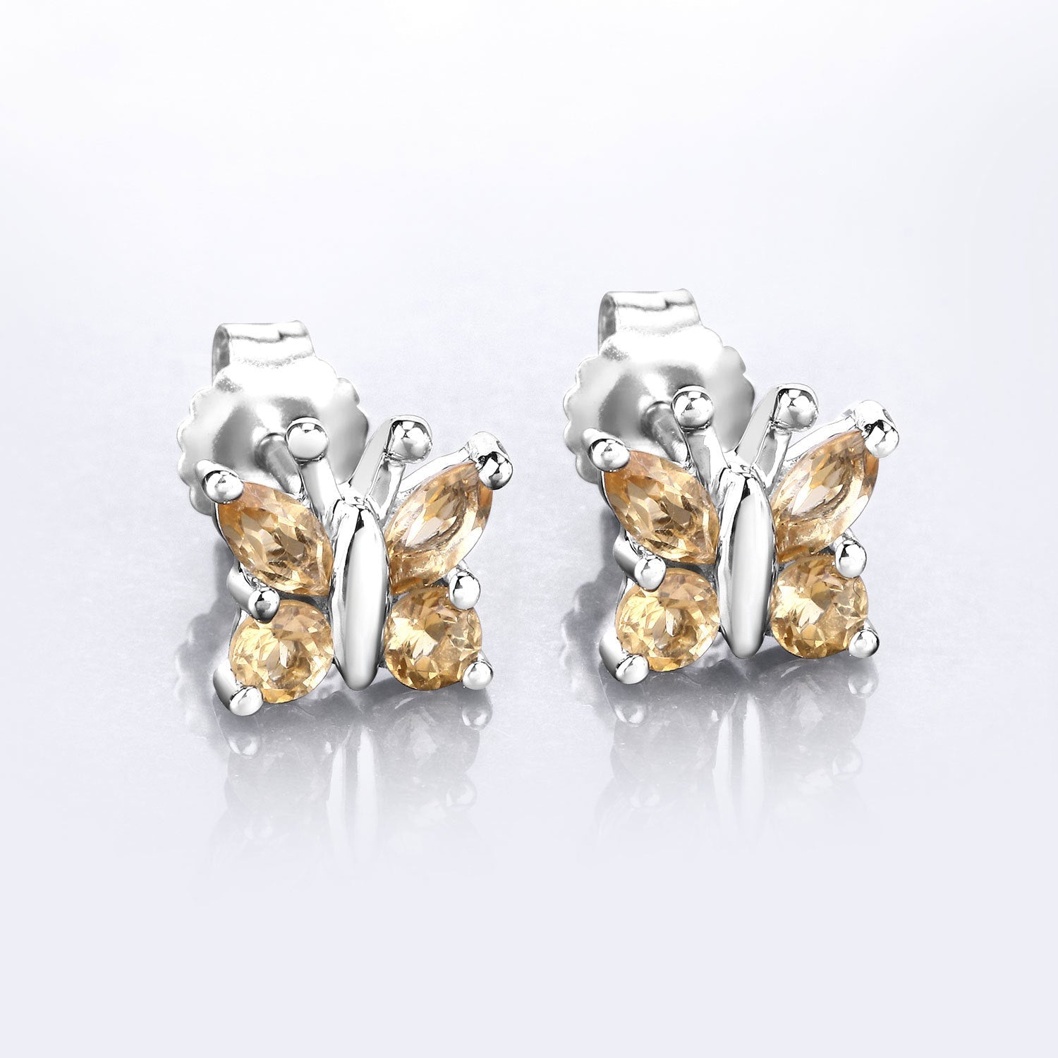 0.88 Carat Genuine Citrine .925 Sterling Silver Earrings Bids.com