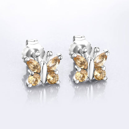 0.88 Carat Genuine Citrine .925 Sterling Silver Earrings Bids.com