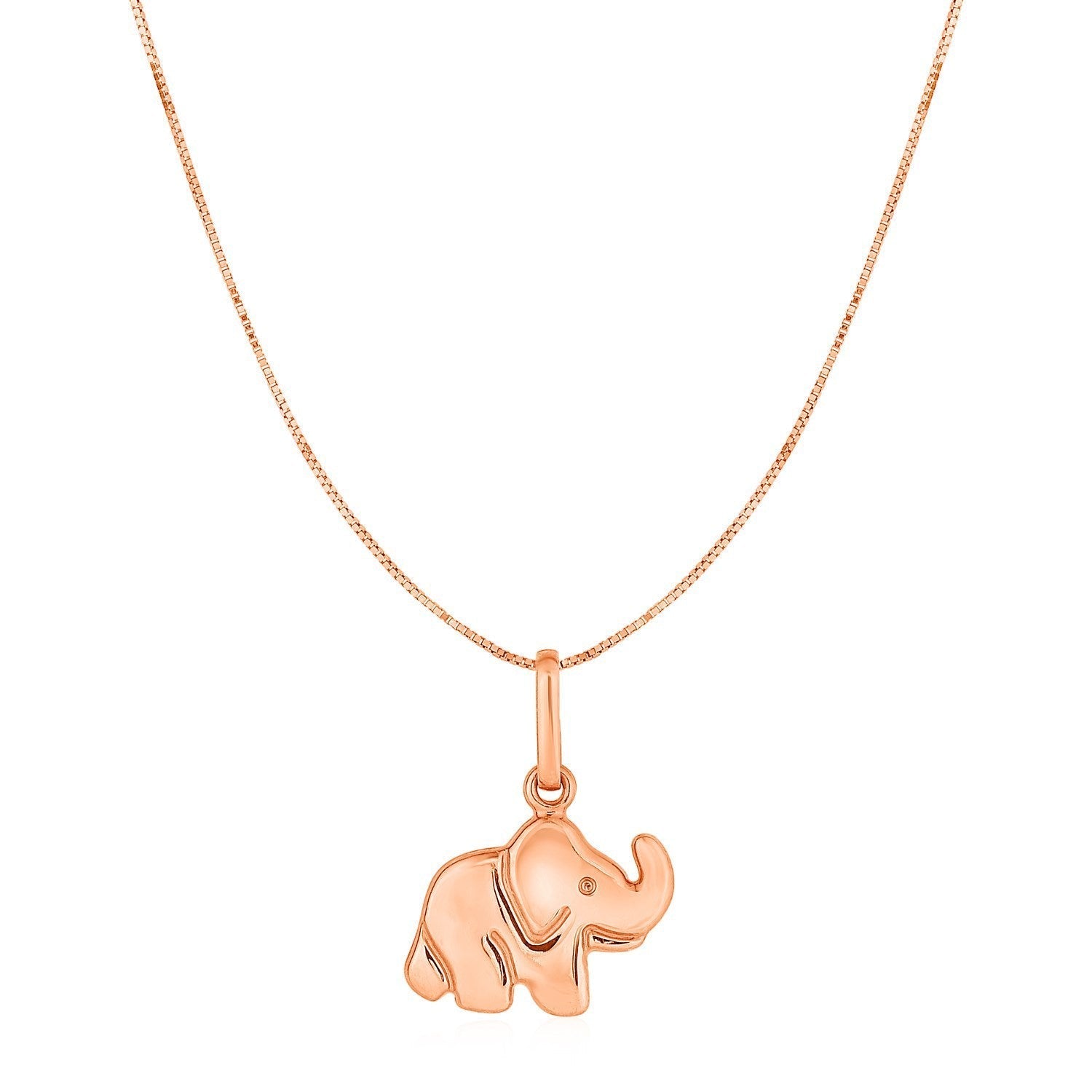 Elephant Pendant in 10k Rose Gold Bids.com