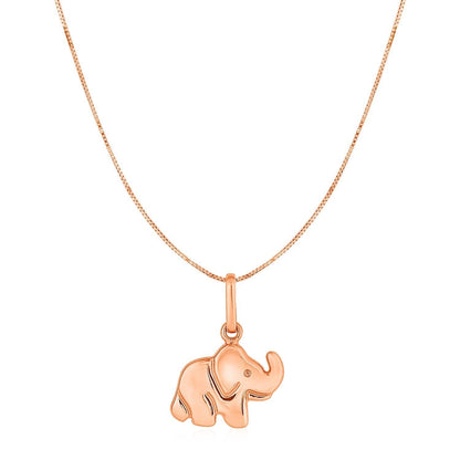 Elephant Pendant in 10k Rose Gold Bids.com