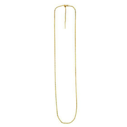 Endless Adjustable Cable Chain in 14k Yellow Gold (1.70 mm) Bids.com