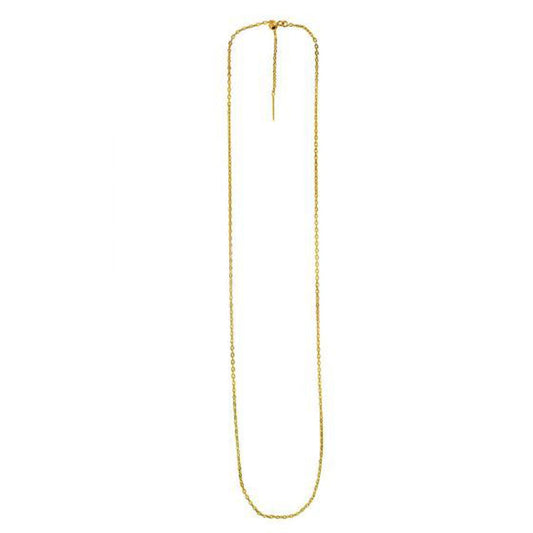 Endless Adjustable Cable Chain in 14k Yellow Gold (1.70 mm) Bids.com