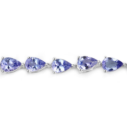 9.25 Carat Genuine Tanzanite .925 Sterling Silver Bracelet Bids.com
