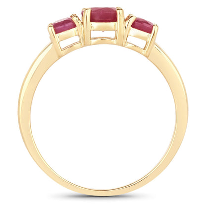 1.15 Carat Genuine Ruby 14K Yellow Gold Ring Bids.com