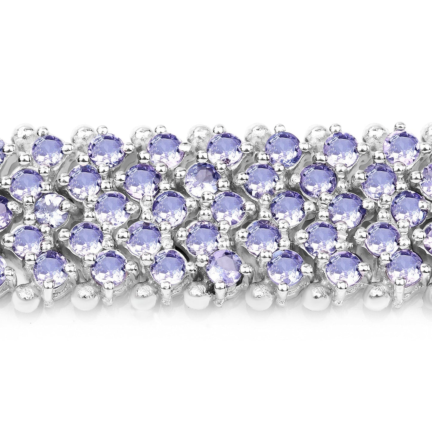 14.70 Carat Genuine Tanzanite .925 Sterling Silver Bracelet Bids.com