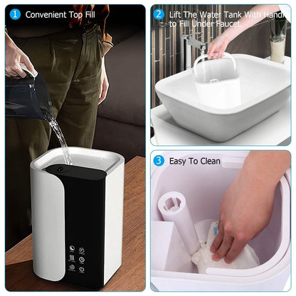 5L Gal Humidifier Top Fill Cool Mist with Essential Oils Diffuser Filter DailySale