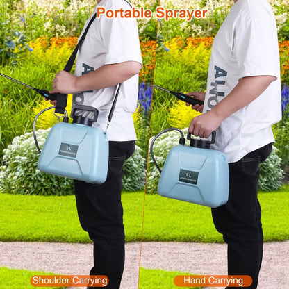 5L/1/3 Gallon Electric Plant Sprayer Telescopic Rechargeable with 3 Spray Sprouts DailySale