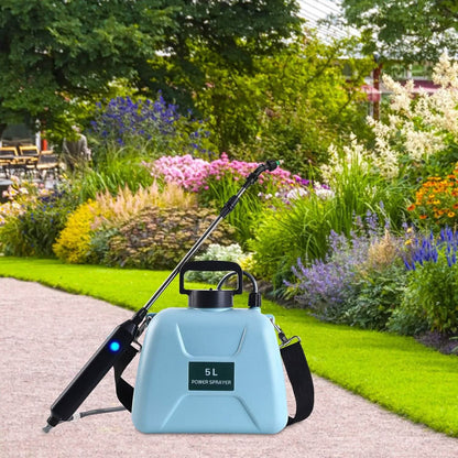 5L/1/3 Gallon Electric Plant Sprayer Telescopic Rechargeable with 3 Spray Sprouts DailySale
