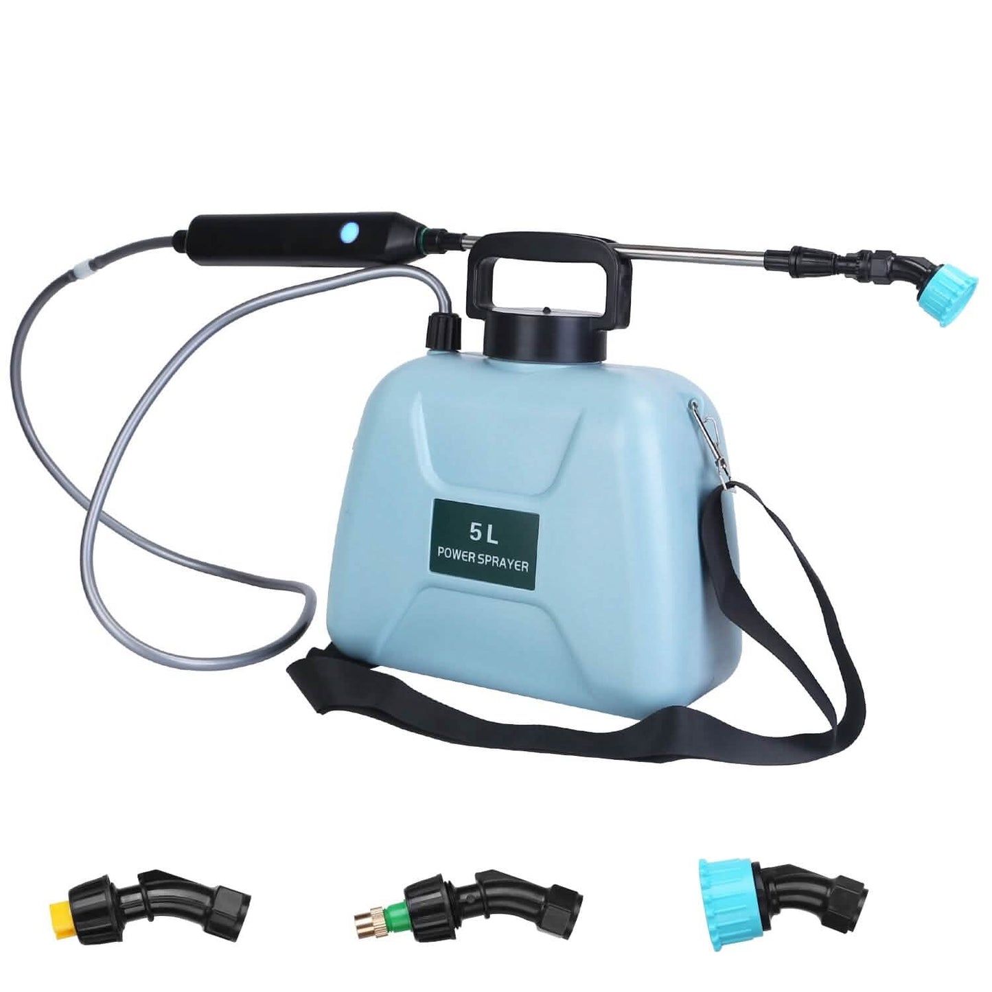 5L/1/3 Gallon Electric Plant Sprayer Telescopic Rechargeable with 3 Spray Sprouts DailySale