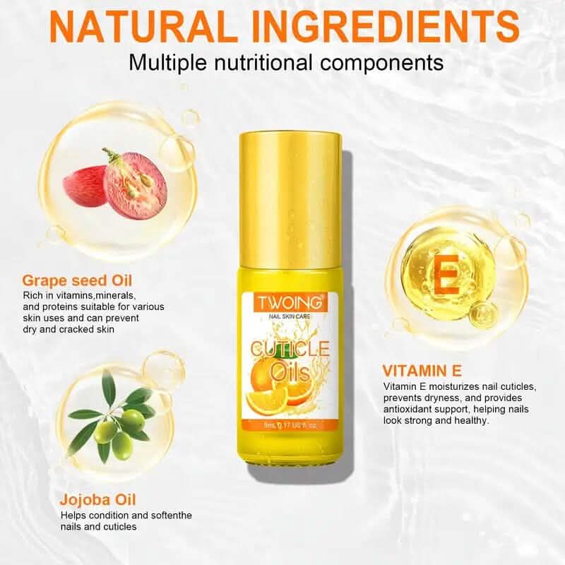 5ml/ 0.17oz Cuticle Oil Nail Natural Rose Nutrition Oil DailySale