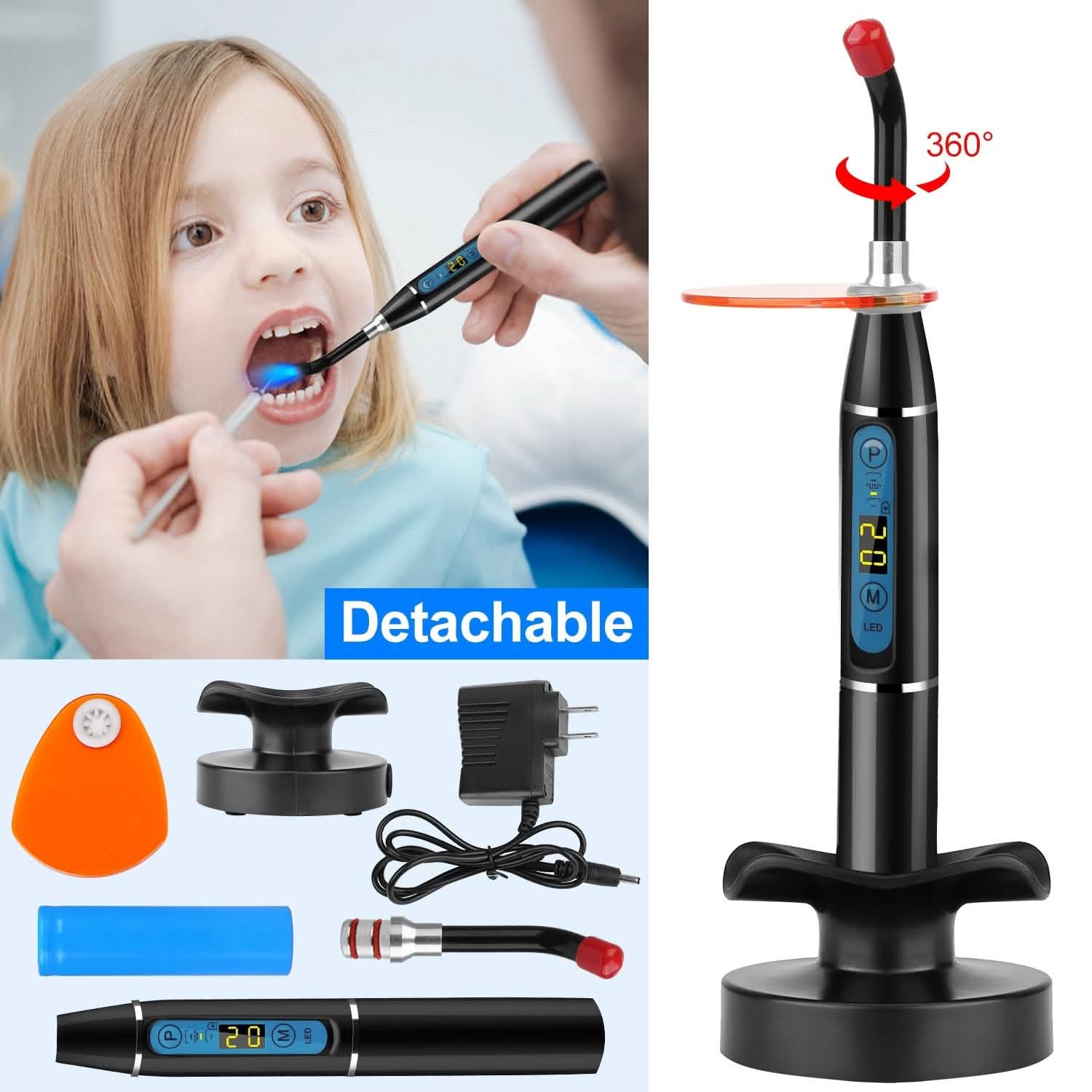 5W Cordless Dental LED Curing Light DailySale