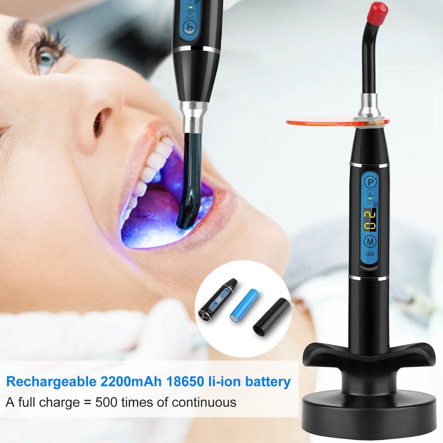 5W Cordless Dental LED Curing Light DailySale