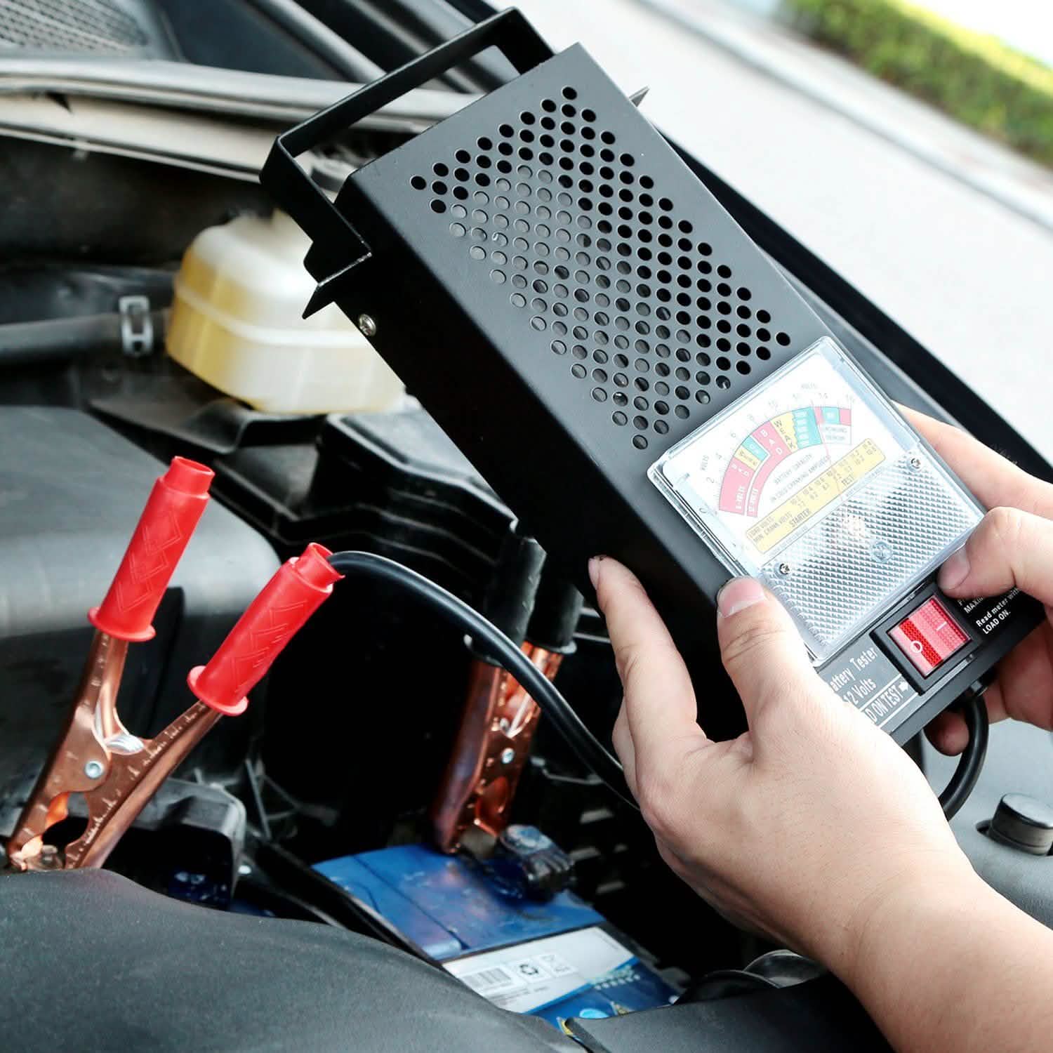 6-12V Automotive Battery Tester with Heavy Duty Insulated Copper Clips DailySale