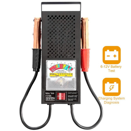 6-12V Automotive Battery Tester with Heavy Duty Insulated Copper Clips DailySale