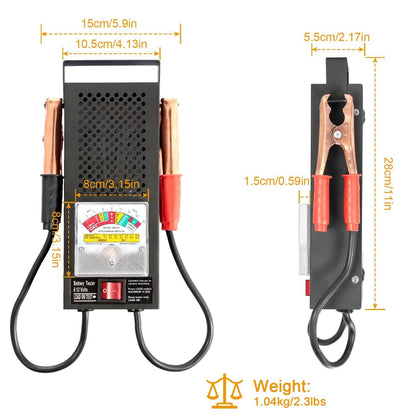 6-12V Automotive Battery Tester with Heavy Duty Insulated Copper Clips DailySale
