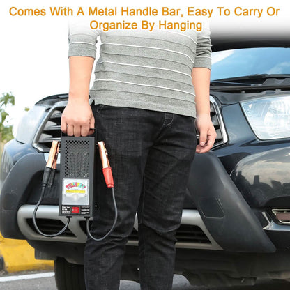 6-12V Automotive Battery Tester with Heavy Duty Insulated Copper Clips DailySale