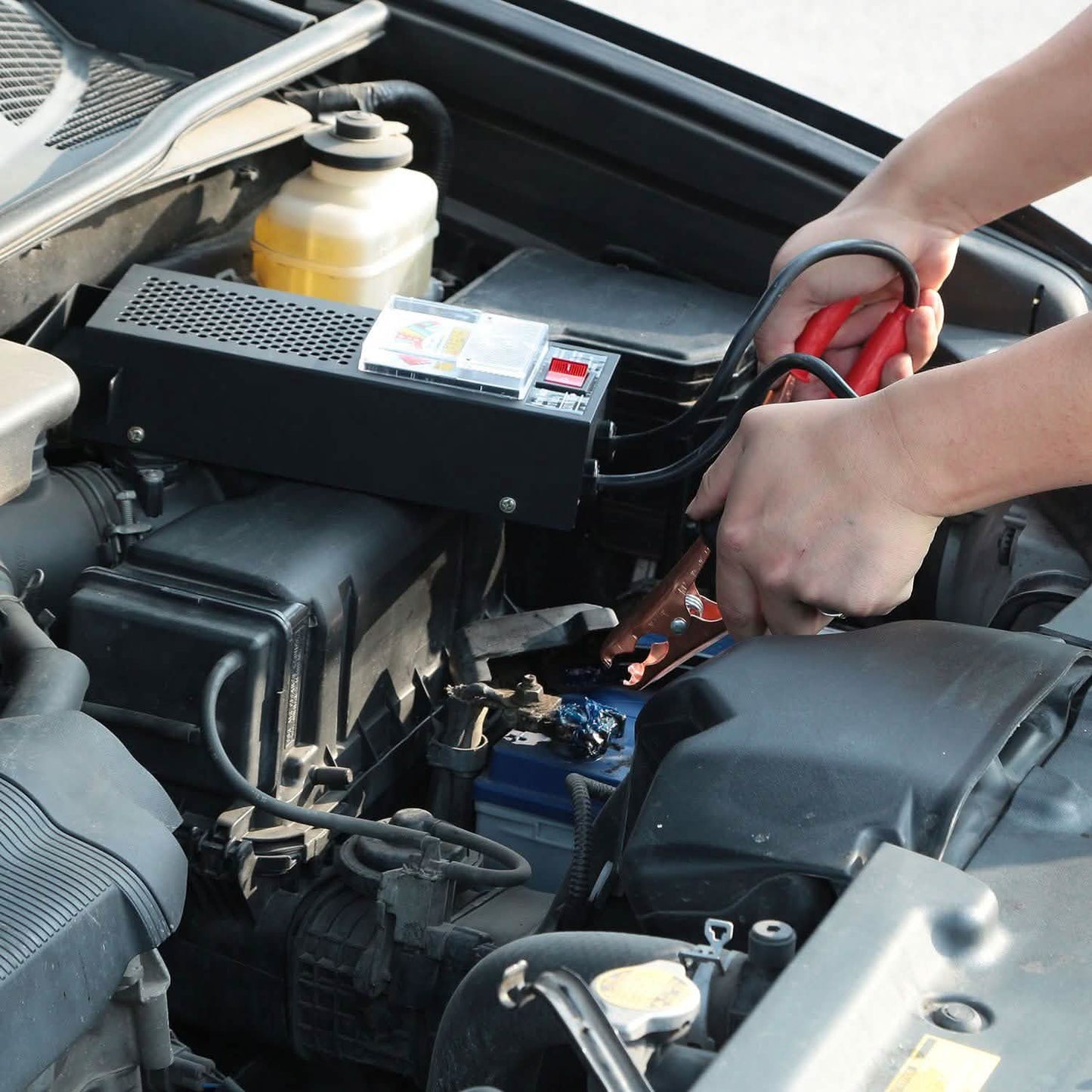 6-12V Automotive Battery Tester with Heavy Duty Insulated Copper Clips DailySale