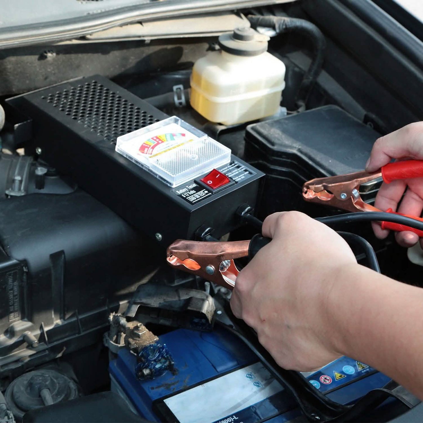 6-12V Automotive Battery Tester with Heavy Duty Insulated Copper Clips DailySale