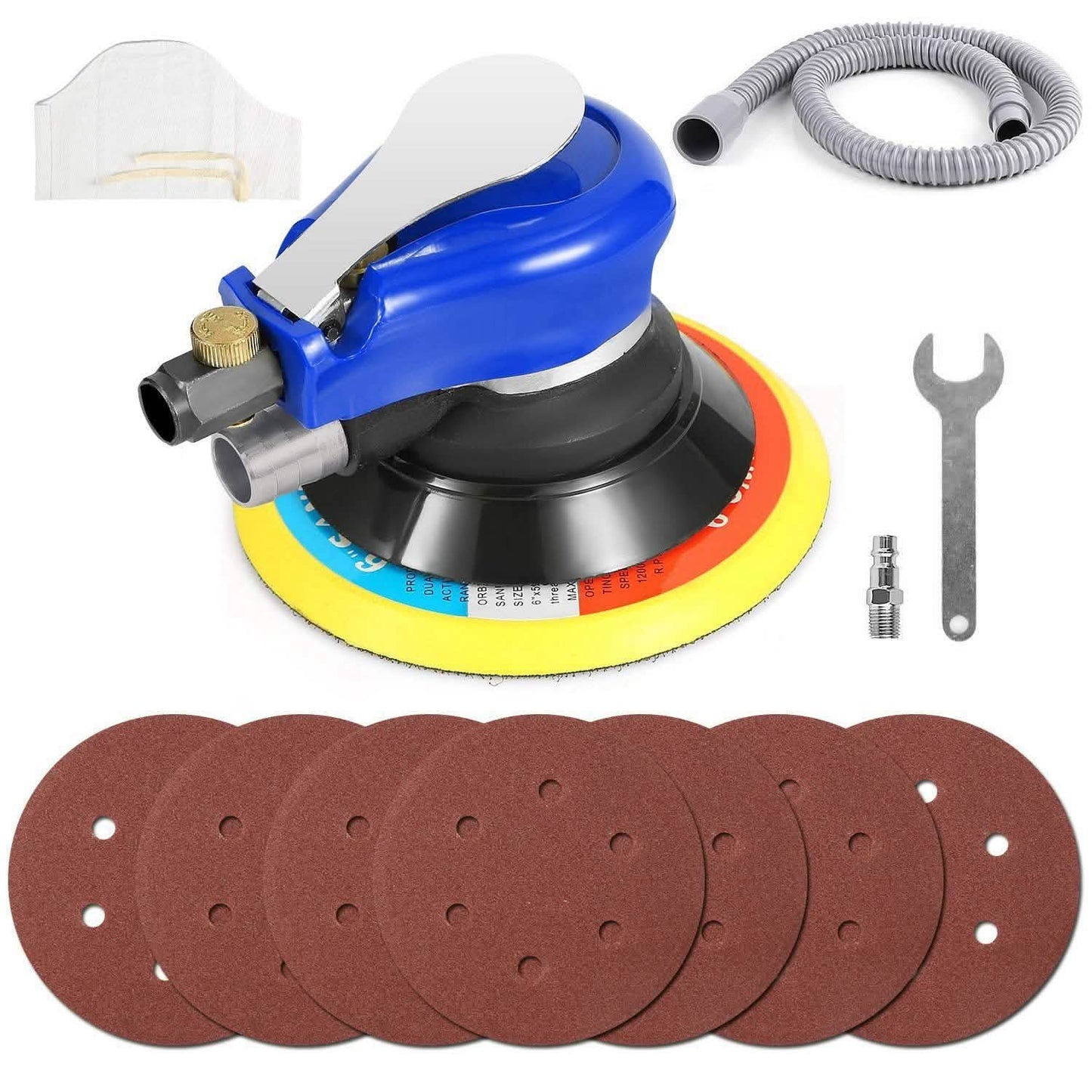 6" Air Random Orbital Sander Pneumatic DailySale