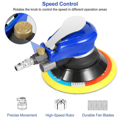 6" Air Random Orbital Sander Pneumatic DailySale