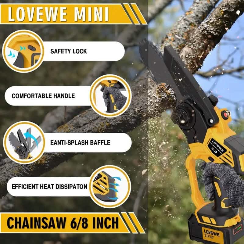 6" Cordless Mini Chainsaw DailySale
