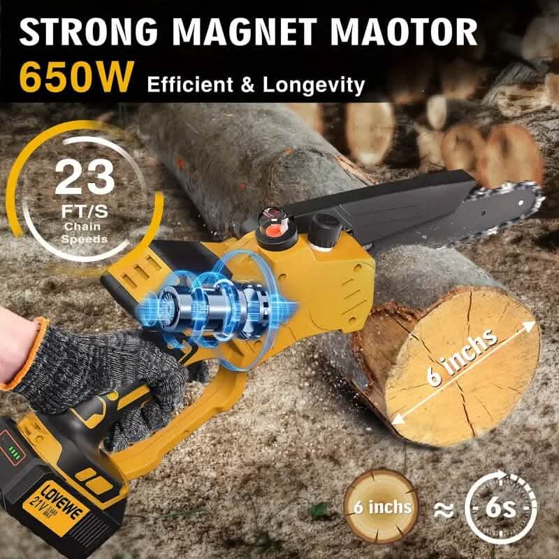 6" Cordless Mini Chainsaw DailySale