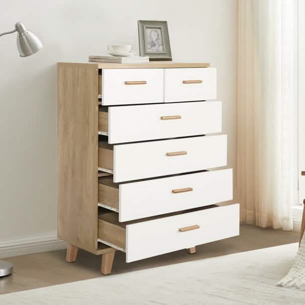6 Drawer Dresser with Handle DailySale