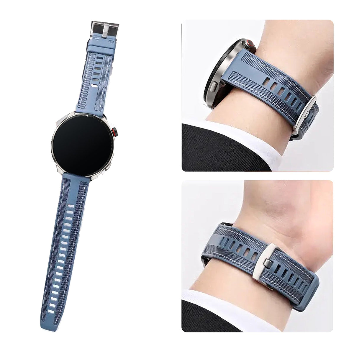 Amazfit Balance, GTR, GTS & Bip Fabric-Texture Silicone Band BandsCo Straps