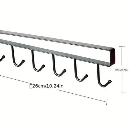 6 Hooks Kitchen Shelf Storage Rack DailySale