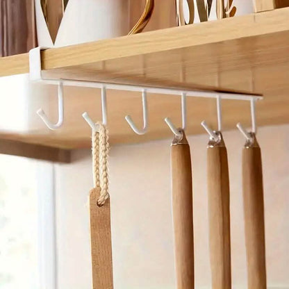 6 Hooks Kitchen Shelf Storage Rack DailySale
