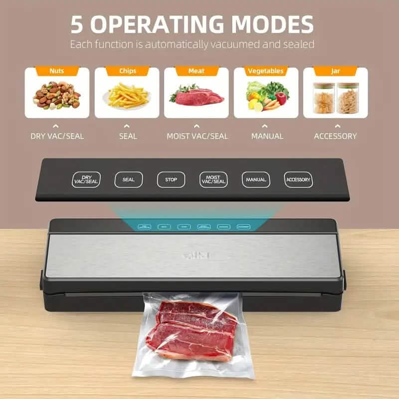 6-in-1 Automatic Food Saver Vacuum Sealer Machine DailySale