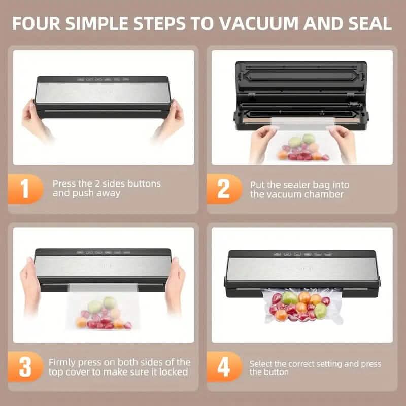 6-in-1 Automatic Food Saver Vacuum Sealer Machine DailySale