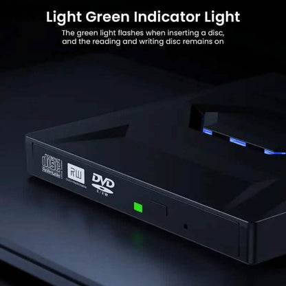 6-in-1 Portable USB 3.0 Ultra-Thin External DVD Recorder Drive DailySale