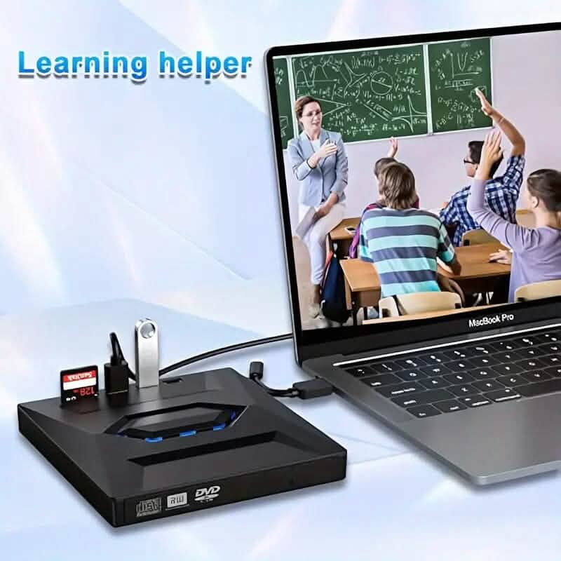 6-in-1 Portable USB 3.0 Ultra-Thin External DVD Recorder Drive DailySale