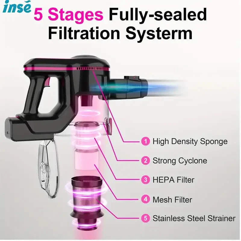 6 in 1 Rechargeable Powerful Lightweight Cordless Stick Vacuum Cleaner DailySale