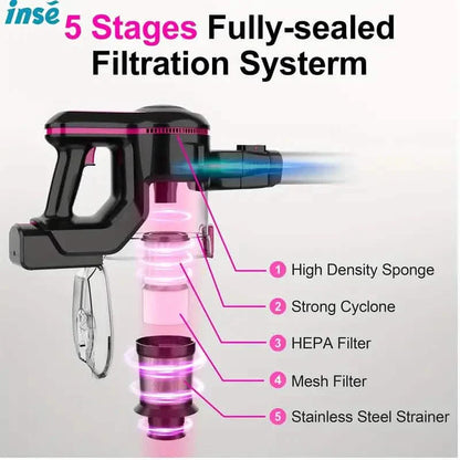 6 in 1 Rechargeable Powerful Lightweight Cordless Stick Vacuum Cleaner DailySale