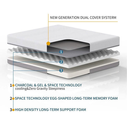 6 Inch Mattresses with Gel Cooling & Space Technology DailySale