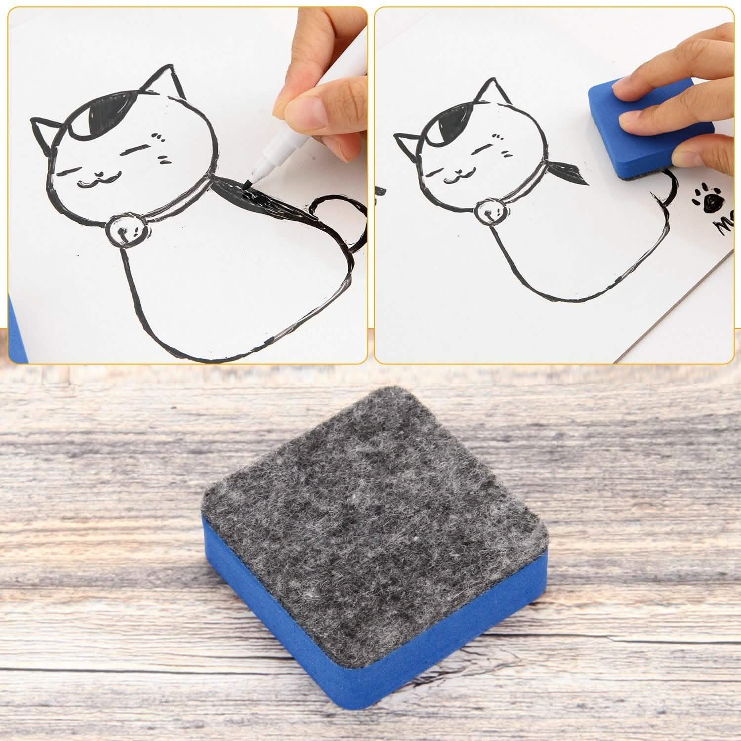 6 Kits Whiteboard Pen Clips Dry Erase Writing Drawing Board DailySale